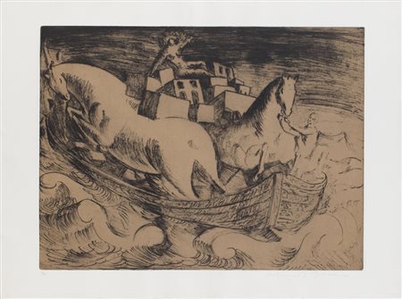 ROBERTO BARNI (1939)Senza TitoloAcquaforte, vernice molleLastra cm...