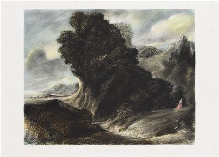 UBALDO BARTOLINI (1944)Piante nere, 1988Litografia a 5 colori su carta...