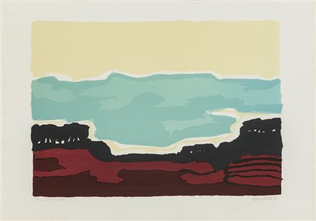 DOMENICO CANTATORE (1906-1998)Senza TitoloLitografiacm 49,5x69Firma e...