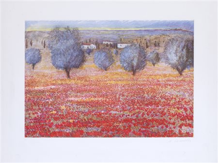 MICHELE CASCELLA (1892-1989)Senza TitoloAcquaforteLastra cm 44x64Foglio cm...