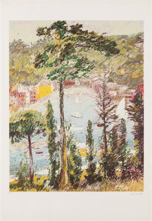 MICHELE CASCELLA (1892-1989)Senza TitoloSerigrafiacm 100x70Firma e...