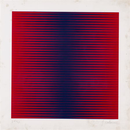 GETULIO ALVIANI (1939-2018)Senza TitoloLitografiacm 49x49Firma e numerazione...