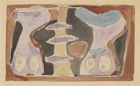 ATANASIO SOLDATI (1896-1953)Senza Titolo, 1940-1943 circaAcquerello su carta...