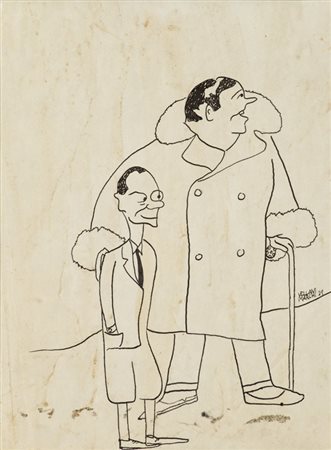 MARIO VELLANI MARCHI (1895-1979)Di Falconi e Riolenti, 1929China su cartacm...