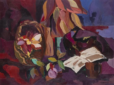 SAVERIO TERRUSO (1939-2003)Natura mortaOlio su tavolacm 60x80Firma al...