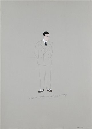 GIANFRANCO NOTARGIACOMO (1945)Anonimo fotografato con Gandhi nel 1947,...