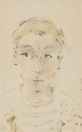 FILIPPO DE PISIS (1896-1956)Senza Titolo, 1944Tecnica mista su cartacm...