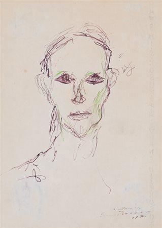 ERNESTO TRECCANI (1920-2009)Senza Titolo, 1971Tecnica mista su cartacm...