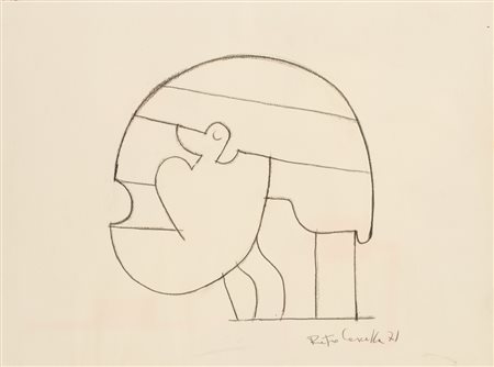 PIETRO CASCELLA (1921.2008)Senza Titolo, 1971Matita su cartacm 44x59Firma e...