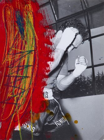 MARCO CINGOLANI (1961)Comics (N.20)Tecnica mista su fotografiacm 24x17,7Firma...