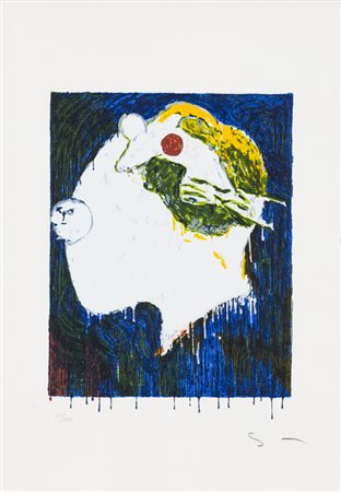 MARIO SCHIFANO (1934-1998)Onirico, 1996Serigrafiacm 50x35Firma e numerazione...