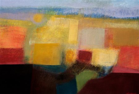 Rino Valido 1947, Varazze (Sv) - [Italia] Triangolo viola acrilico su carta...