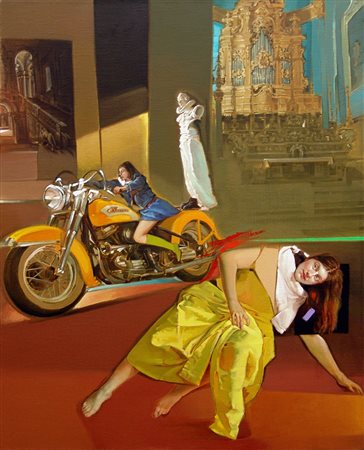 Stefania Massaccesi 1959, Agugliano (An) - [Italia] Corto circuito olio su...