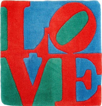 Robert Indiana 1928, New Castle (Indiana) - [USA] Classic Love tappeto...