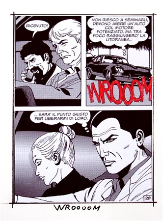 Pino Rosa 1956, Teramo (Te) - [Italia] Wroooom tecnica mista e collage su...