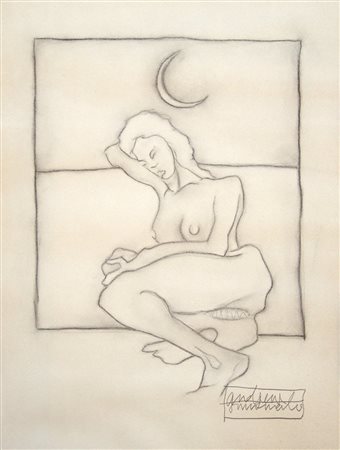 Andy Simionato 1968, Venezia (Ve) - [Italia] senza titolo carboncino su carta...