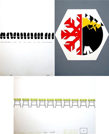 Enzo Cucchi 1949, Morro d'Alba (An) - [Italia] Le prime tre grafiche...