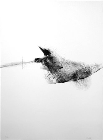 Renato Bertini 1939, Pesaro (Pu) - [Italia] senza titolo litografia 70x49 cm...