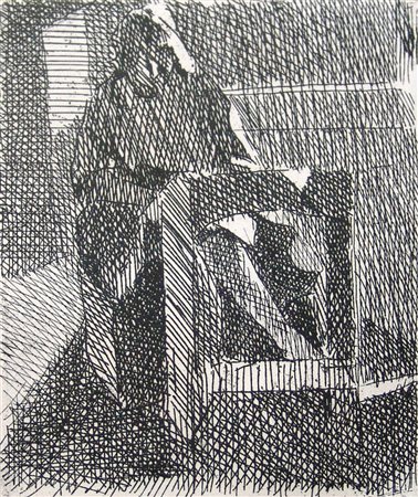 Arnaldo Battistoni 1921, Fano (Pu) - 1990, Pesaro (Pu) - [Italia] Interno con...