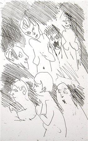 Mino Maccari 1898, Siena (Si) - 1989, Roma (Rm) - [Italia] senza titolo...