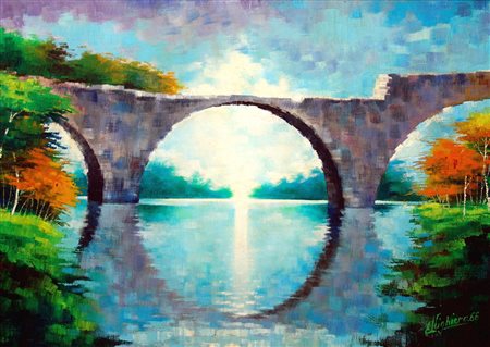 Alighiero Tenenti 1935, Roma (Rm) - [Italia] senza titolo olio su tavola...