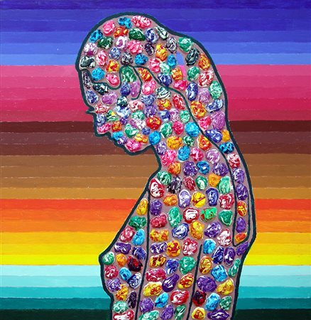 Francesco Fasano 1954, Foligno (Pg) - [Italia] senza titolo tecnica mista su...