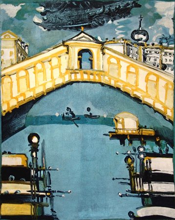 Remo Brindisi 1918, Roma (Rm) - 1996, Lido di Spina (Fe) - [Italia] Ponte di...