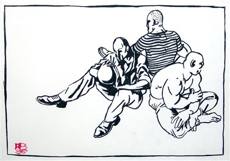 Alessandro Bazan 1966, Palermo (Pa) - [Italia] senza titolo china su carta...