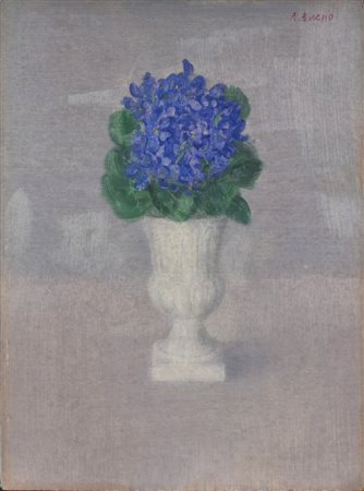 Antonio Bueno VASO CON FIORI olio su faesite, cm 40x30 firmato Si ringrazia...