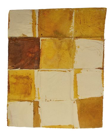 Renata Boero VENTISETTESIMI N. 22 colori vegetali su tela, cm 67,5x54,5 sul...