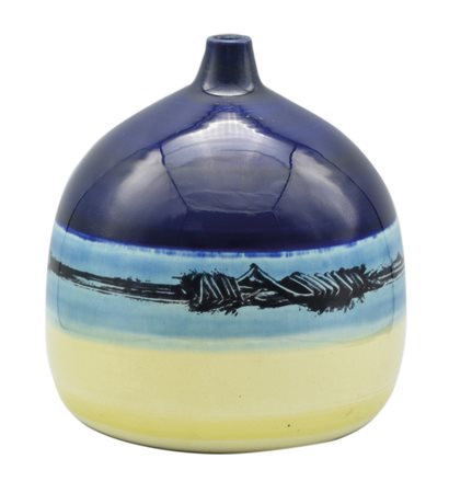 Emilio Scanavino ANFORA ceramica policroma smaltata, altezza cm 20; es. 3/50...