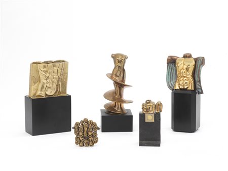 Miguel Berrocal CITIUS ALTIUS FORTIUS MINI - Opus 361 bronzo lucidato, h cm...