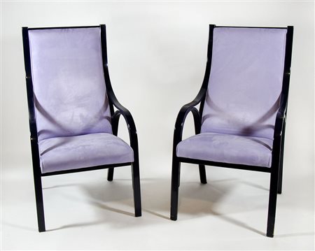 Frau: lotto di 8 poltrone modello Cavour, disegno di...