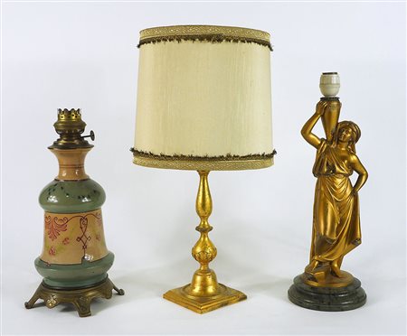 Lotto di 3 lampade da tavolo