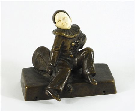 Peter Tereszuck 1875-1963 Scultura in bronzo a patina marrone raffigurante...