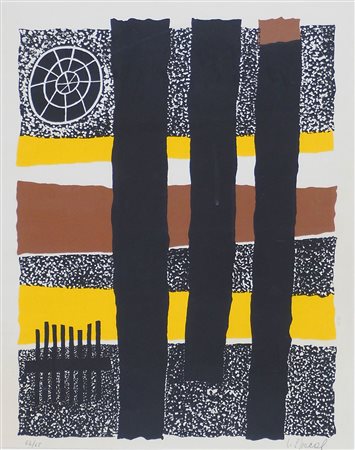 Luigi Spacal Trieste 1908-2000 "Portone" cm. 50x40 - incisione a colori...