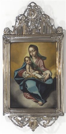 Maestro del XVIII secolo "Madonna" cm. 58x42 - olio su tela foderata Entro...