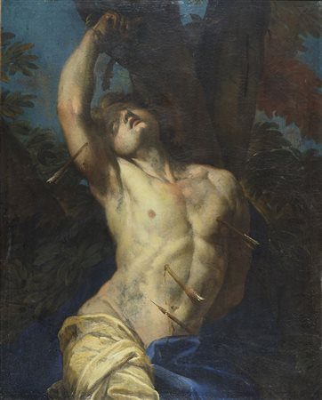 Antonio Molinari (attr.) 1655-1704 "San Sebastiano" cm. 97x122 - olio su tela...