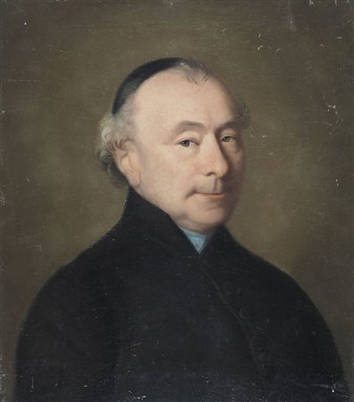 Ambito di Pietro Longhi 1701-1785 "Ritratto di chierico" cm. 55x48 - olio su...