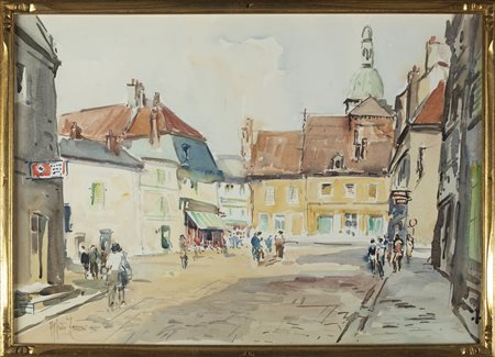 ZECCA ALFREDO (1917 - 1998) Senza titolo. Tecnica mista su carta. Cm 70,00 x...