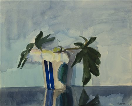 CHAVAZ ALBERT (1907 - 1990) Senza titolo. 1960. Tecnica mista su carta. Cm...