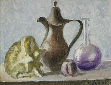 DE AMICIS CRISTOFORO (1902 - 1987) Natura morta. Olio su tela . Cm 40,00 x...