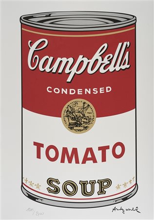 WARHOL ANDY (1928 - 1987) Campbell's Soup. Serigrafia. Cm 50,00 x 70,00....
