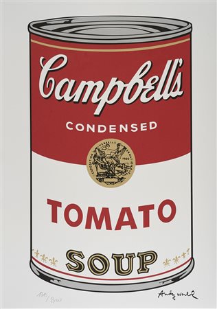 WARHOL ANDY (1928 - 1987) Campbell's Soup. Serigrafia. Cm 50,00 x 70,00....