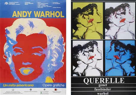 WARHOL ANDY (1928 - 1987) Lotto composto da n.2 manifesti. Poster. Cm 70,00 x...
