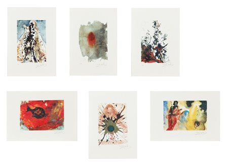 DALI' SALVADOR (1904 - 1989) (D'Apres) Cartella contenente 6 fogli....