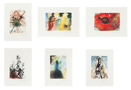 DALI' SALVADOR (1904 - 1989) (D'Apres) Cartella contenente 6 fogli....