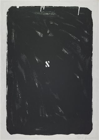 SCHIFANO MARIO (1934 - 1998) Senza titolo. serigrafia a smalto. Cm 70,00 x...