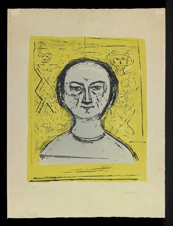 CAMPIGLI MASSIMO (1895 - 1971) Senza titolo. 1965. Litografia. Cm 50,00 x...