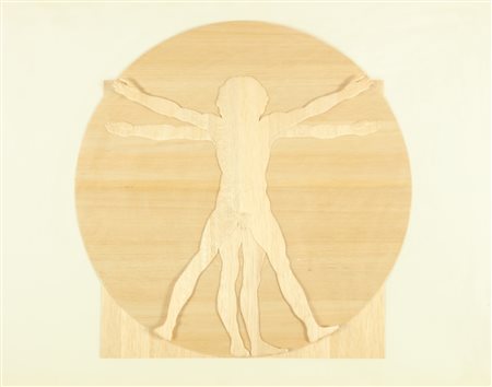 CEROLI MARIO (n. 1938) Senza titolo. 1970. Balsa su carta. Cm 100,00 x 70,00....